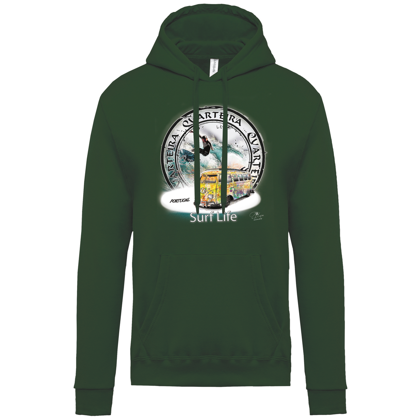 Sweatshirt Kariban com Capuz Surf Life Quarteira