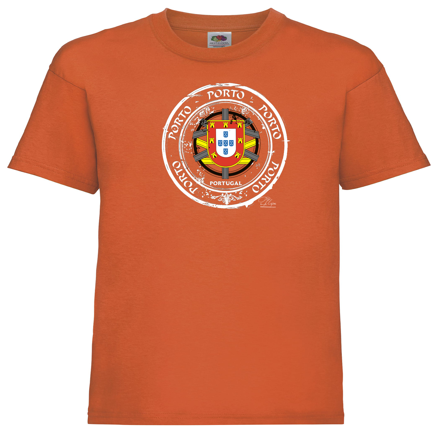 T-shirt Fruit of the Loom Kids Selo Escudo Porto