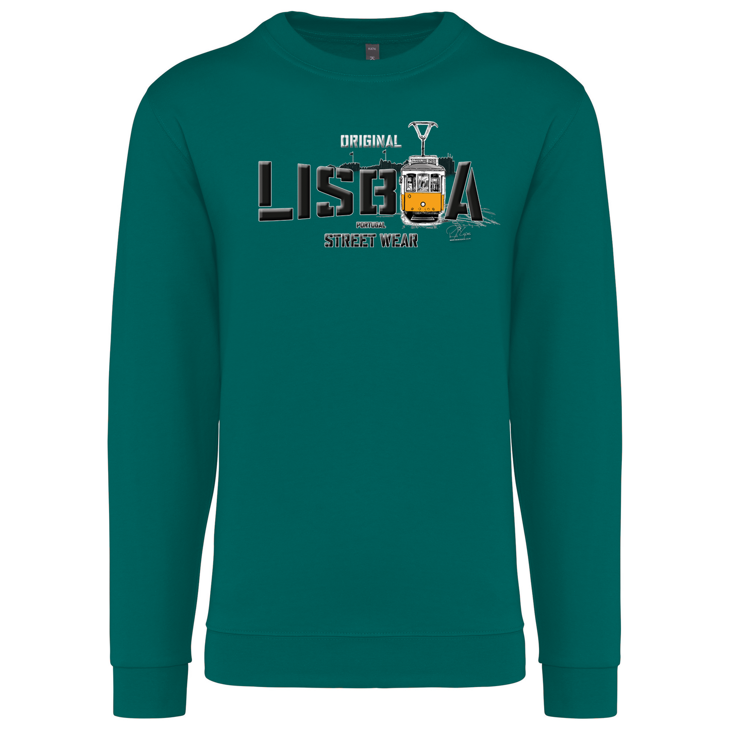 Sweatshirt Kariban sem Capuz Original Lisboa