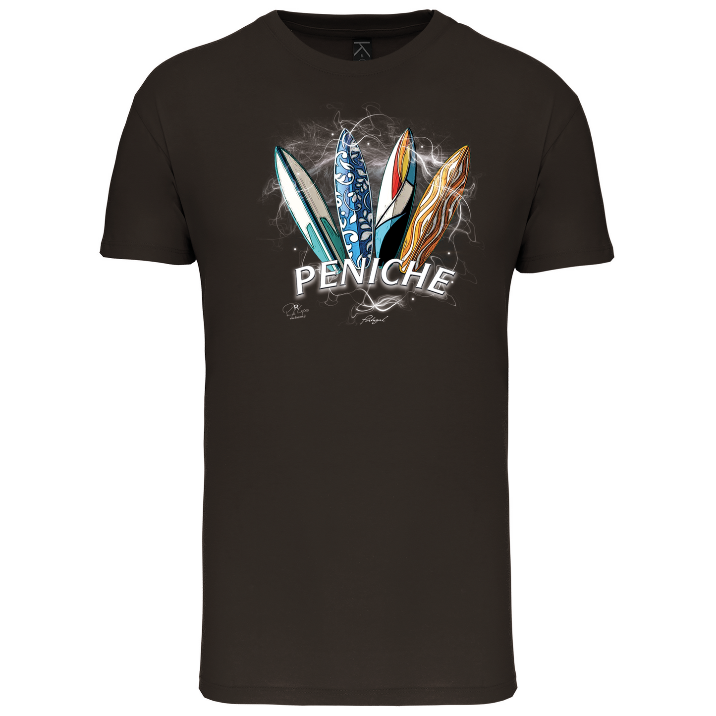 T-Shirt Algodão Biológico Surfboards Peniche