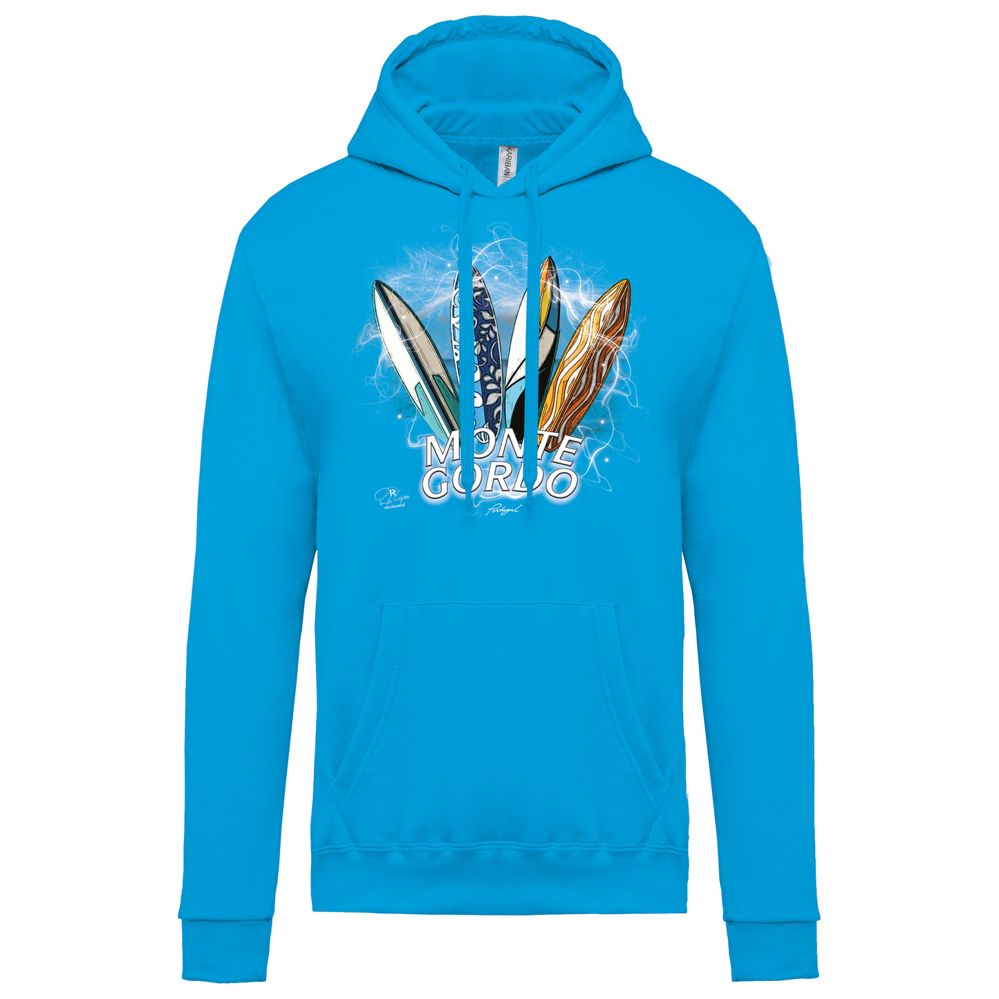 Sweatshirt Kariban com Capuz Surfboards Monte Gordo