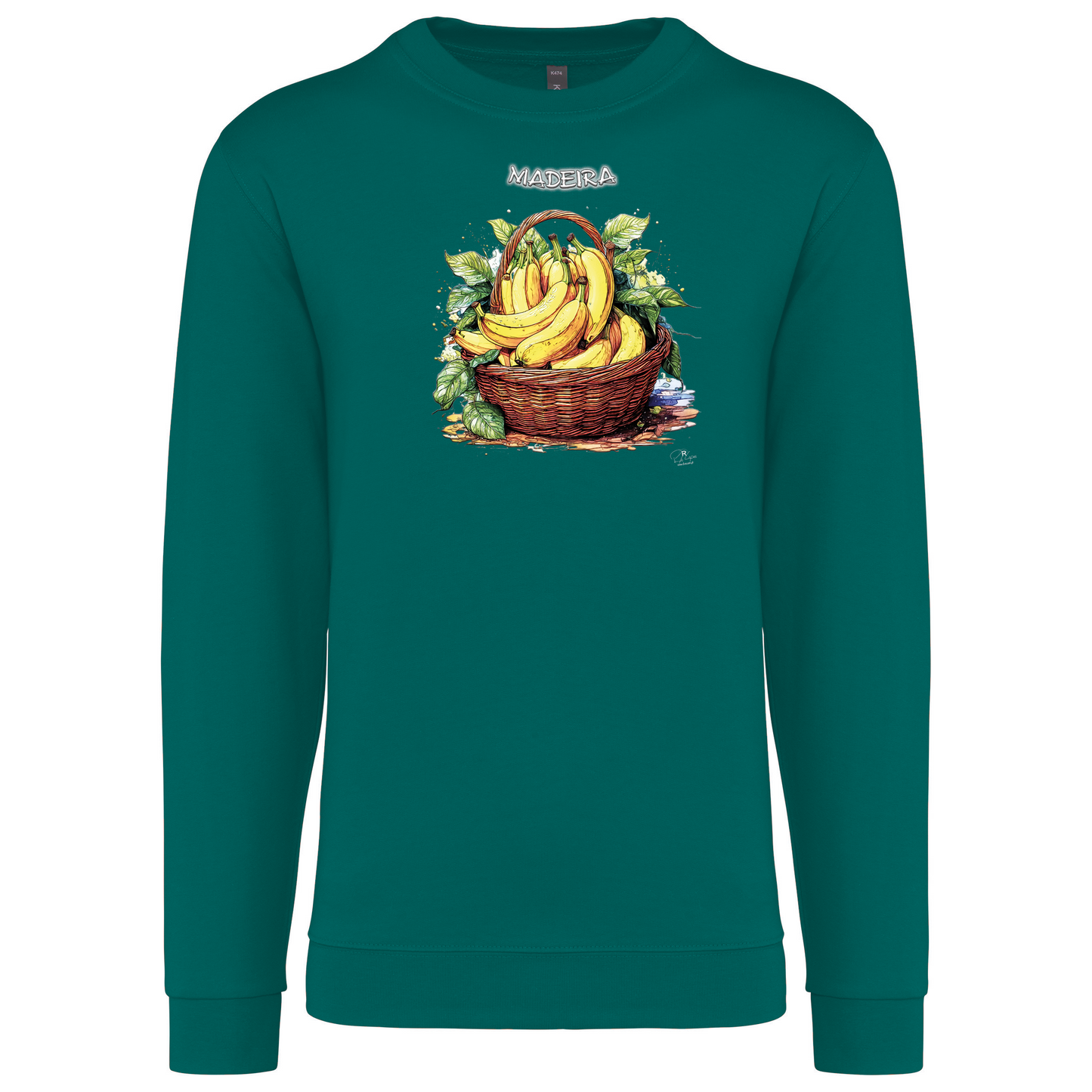 Sweatshirt Kariban sem Capuz Cesto Bananas