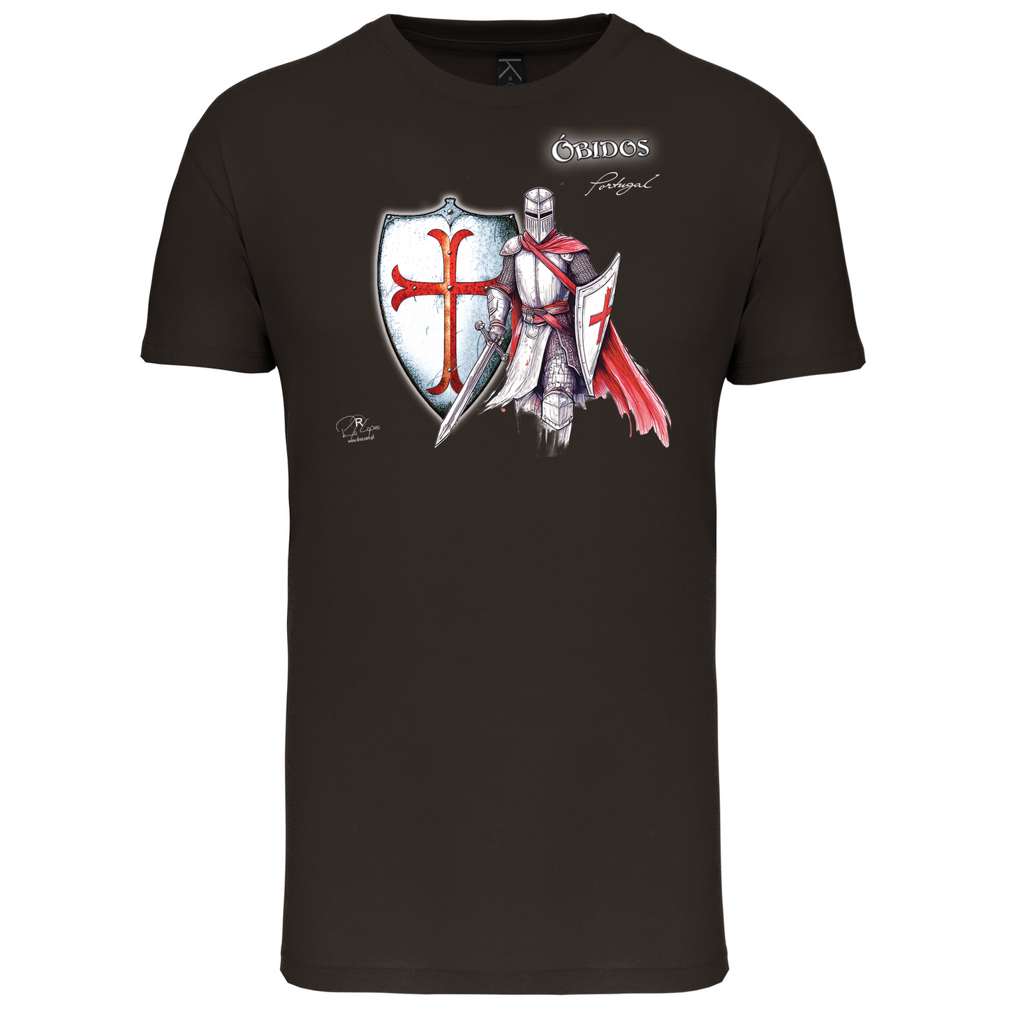 T-Shirt Algodão Biológico Templário Óbidos