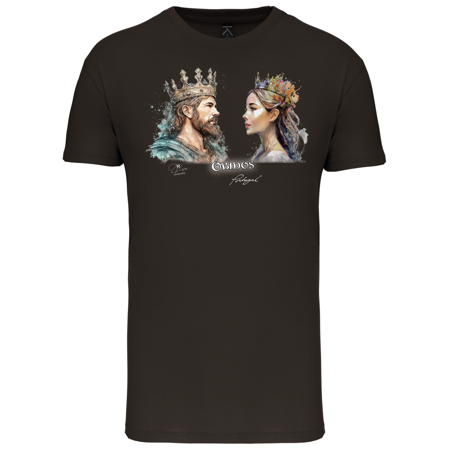 T-Shirt Algodão Biológico King and Queen Óbidos