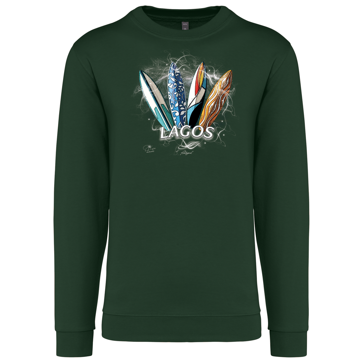 Sweatshirt Kariban sem Capuz Surfboards Lagos