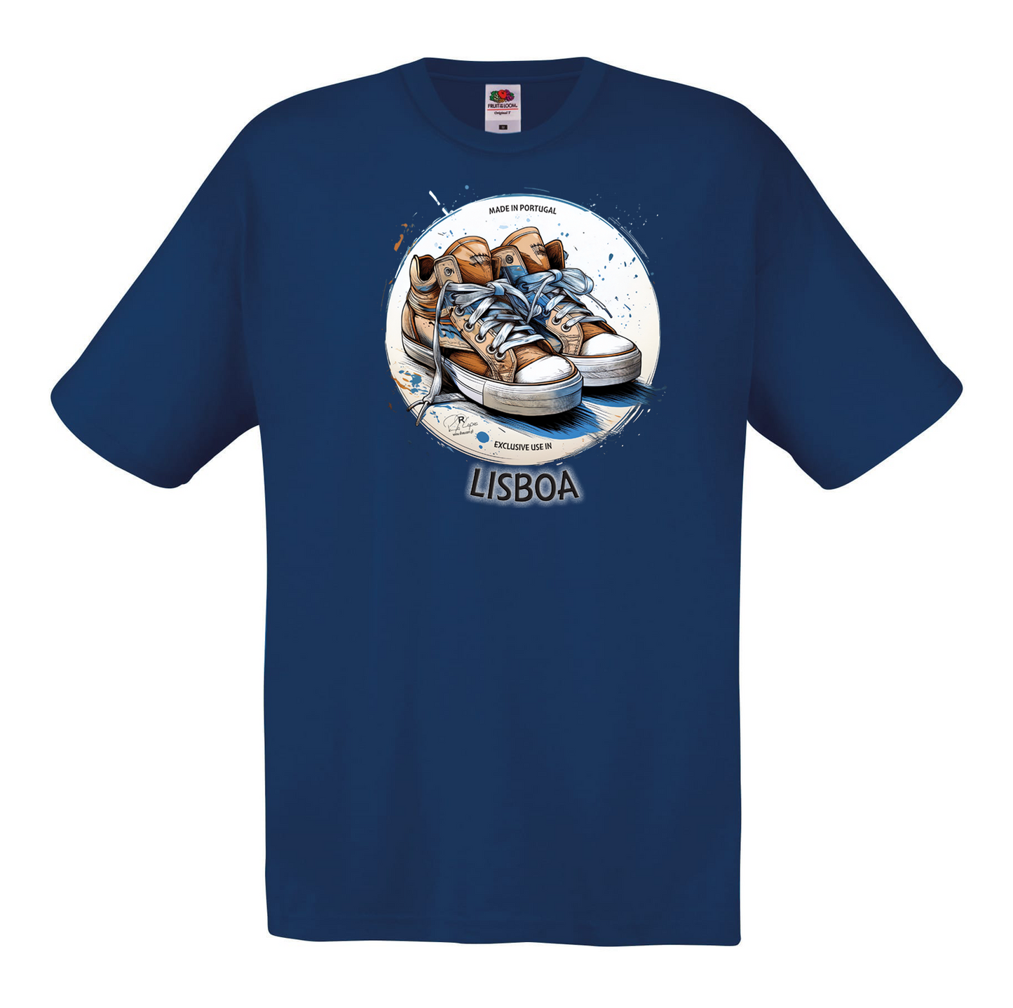 T-shirt Fruit of the Loom, Original 145g, Exclusive Lisboa