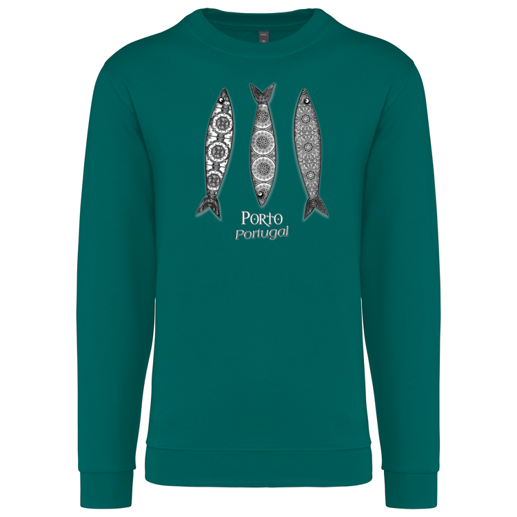 Sweatshirt Kariban sem Capuz 3 Sardinhas Porto