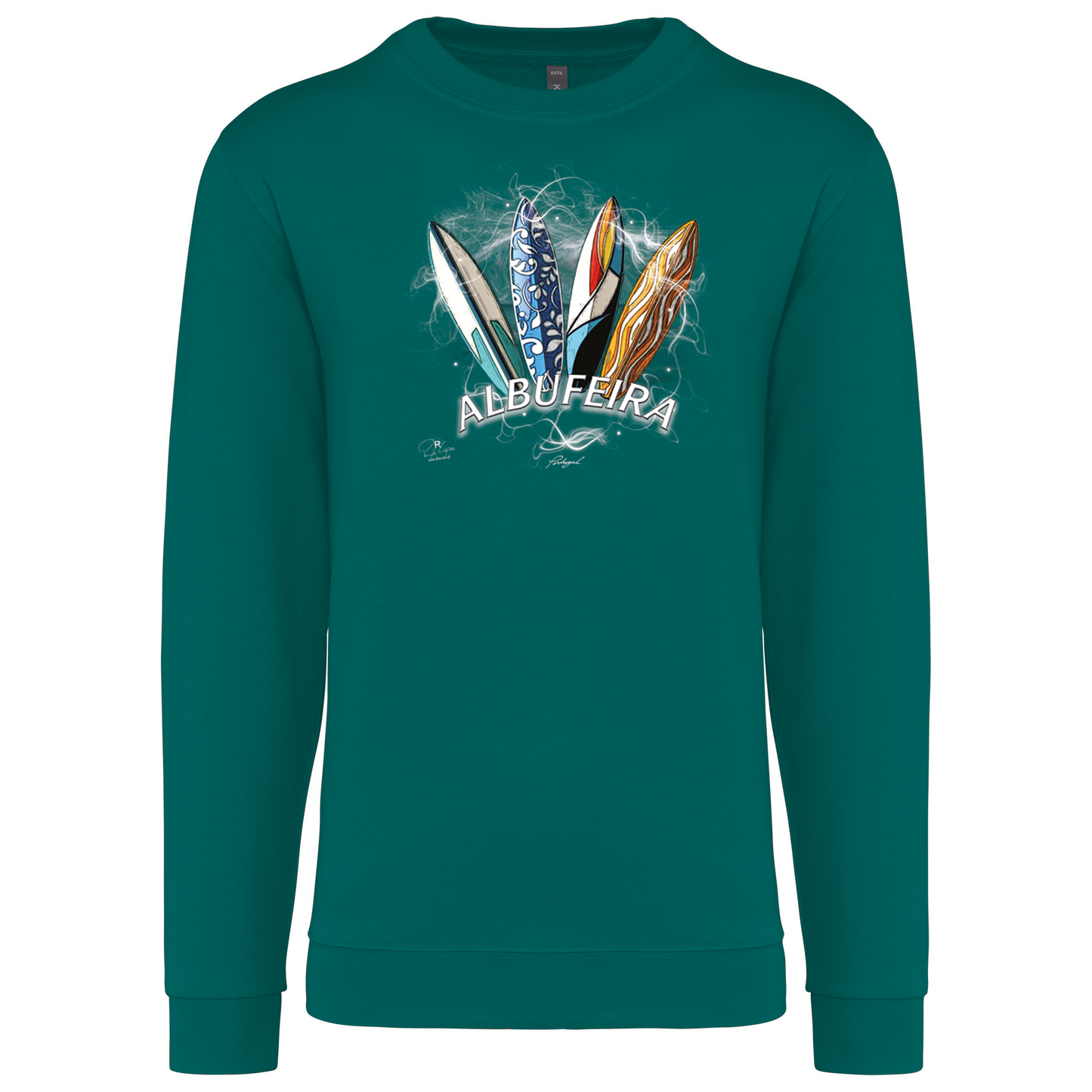 Sweatshirt Kariban sem Capuz Surfboards Albufeira