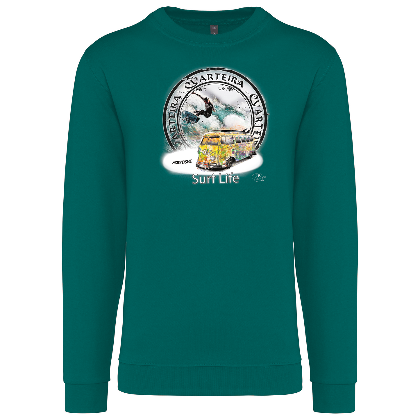 Sweatshirt Kariban sem Capuz Surf Life Quarteira