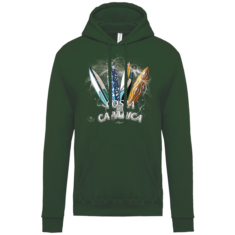 Sweatshirt Kariban com Capuz Surfboards Caparica