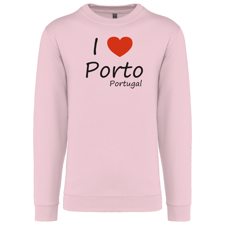 Sweatshirt Kariban sem Capuz I Love Porto