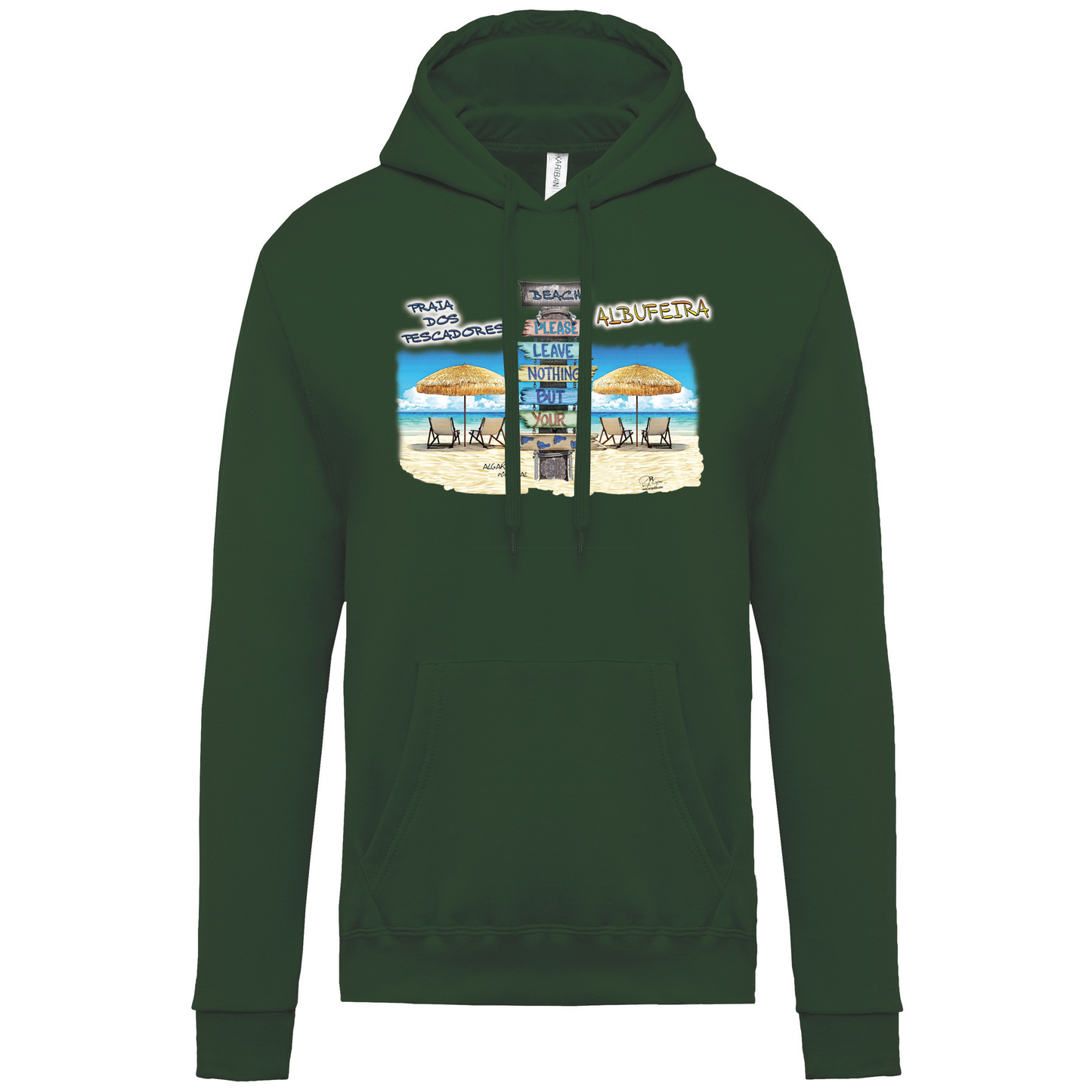 Sweatshirt Kariban com Capuz Pegadas Albufeira