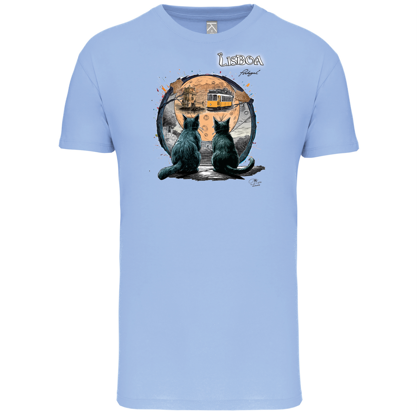T-Shirt Algodão Biológico Luar Lisboa