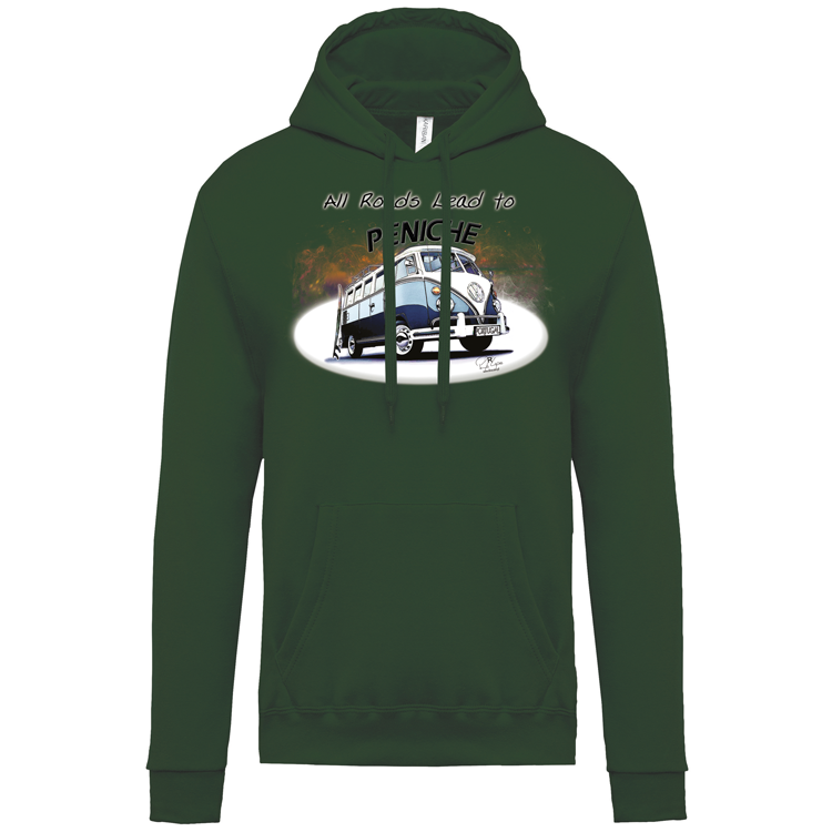 Sweatshirt Kariban com Capuz All Roads Lead to Peniche