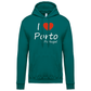 Sweatshirt Kariban com Capuz I Love Porto