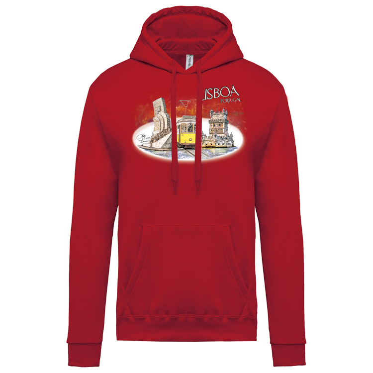 Sweatshirt Kariban com Capuz Monumentos Belém