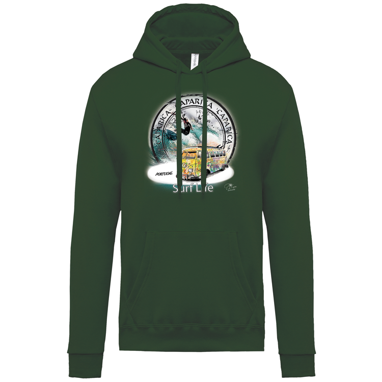Sweatshirt Kariban com Capuz Surf Life Caparica