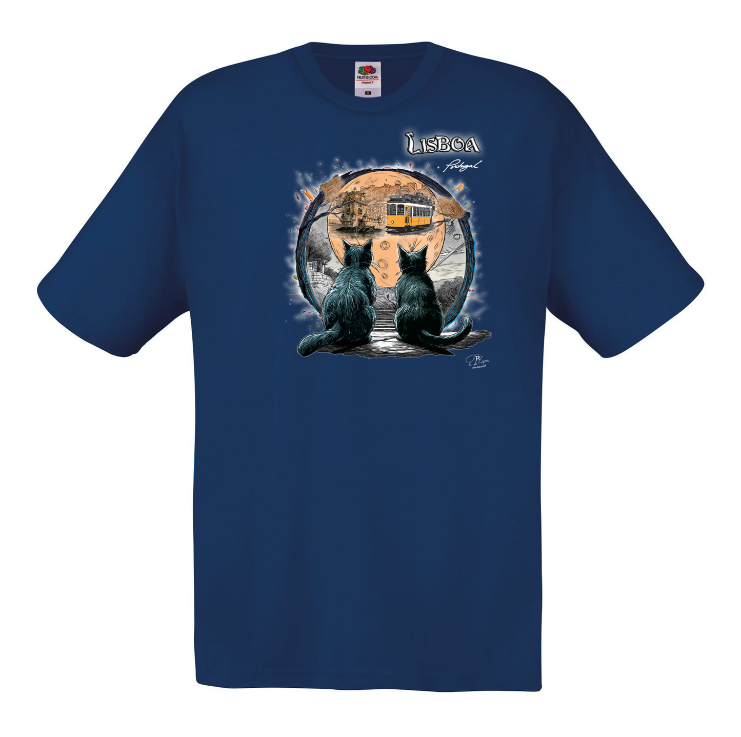 T-shirt Fruit of the Loom, Original 145g, Luar Lisboa