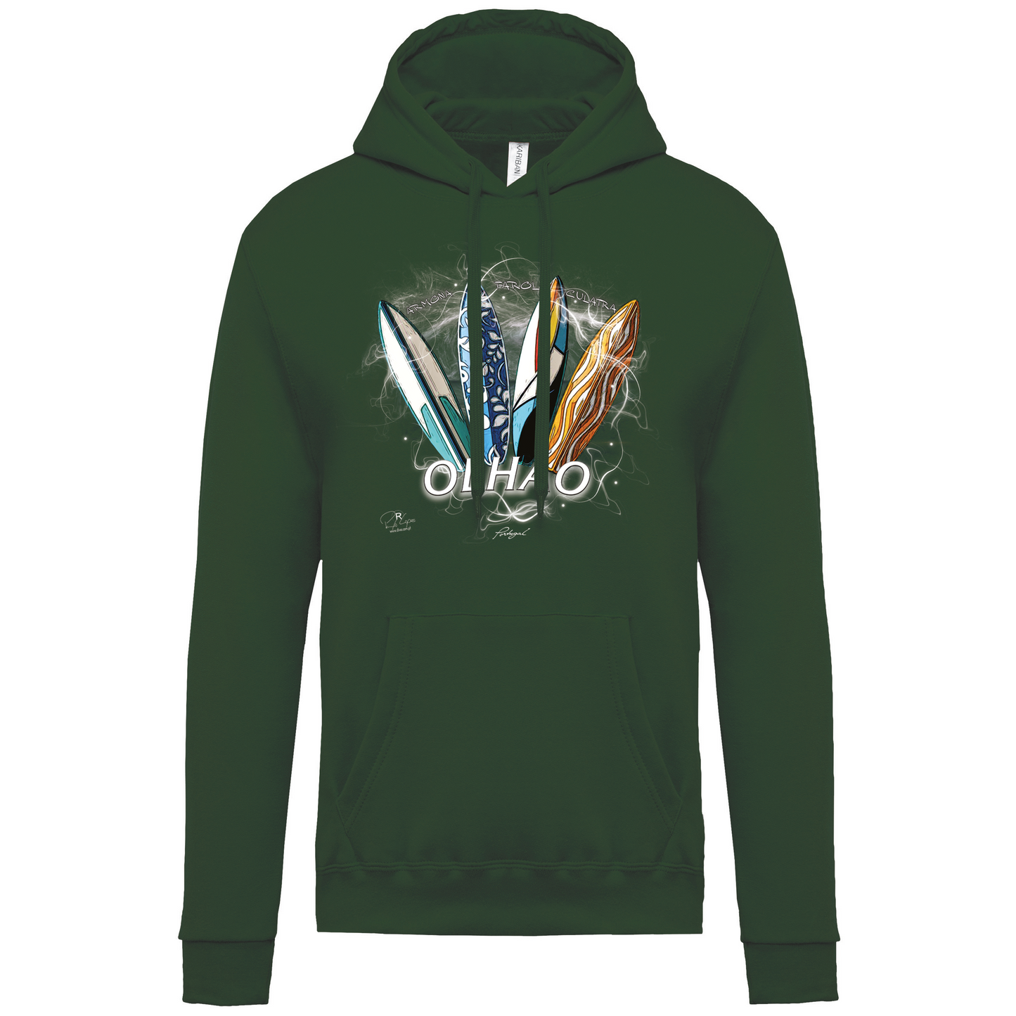 Sweatshirt Kariban com Capuz Surfboards Olhão