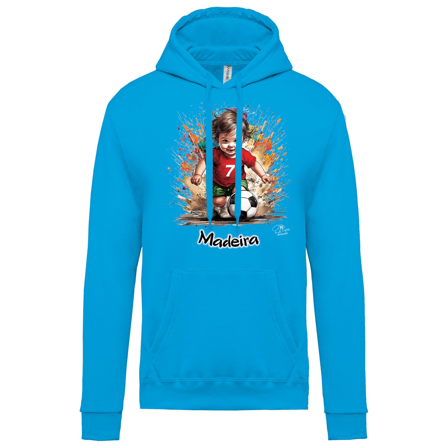 Sweatshirt Kariban com Capuz 7 Madeira