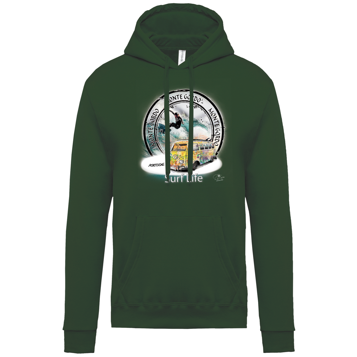 Sweatshirt Kariban com Capuz Surf Life Monte Gordo