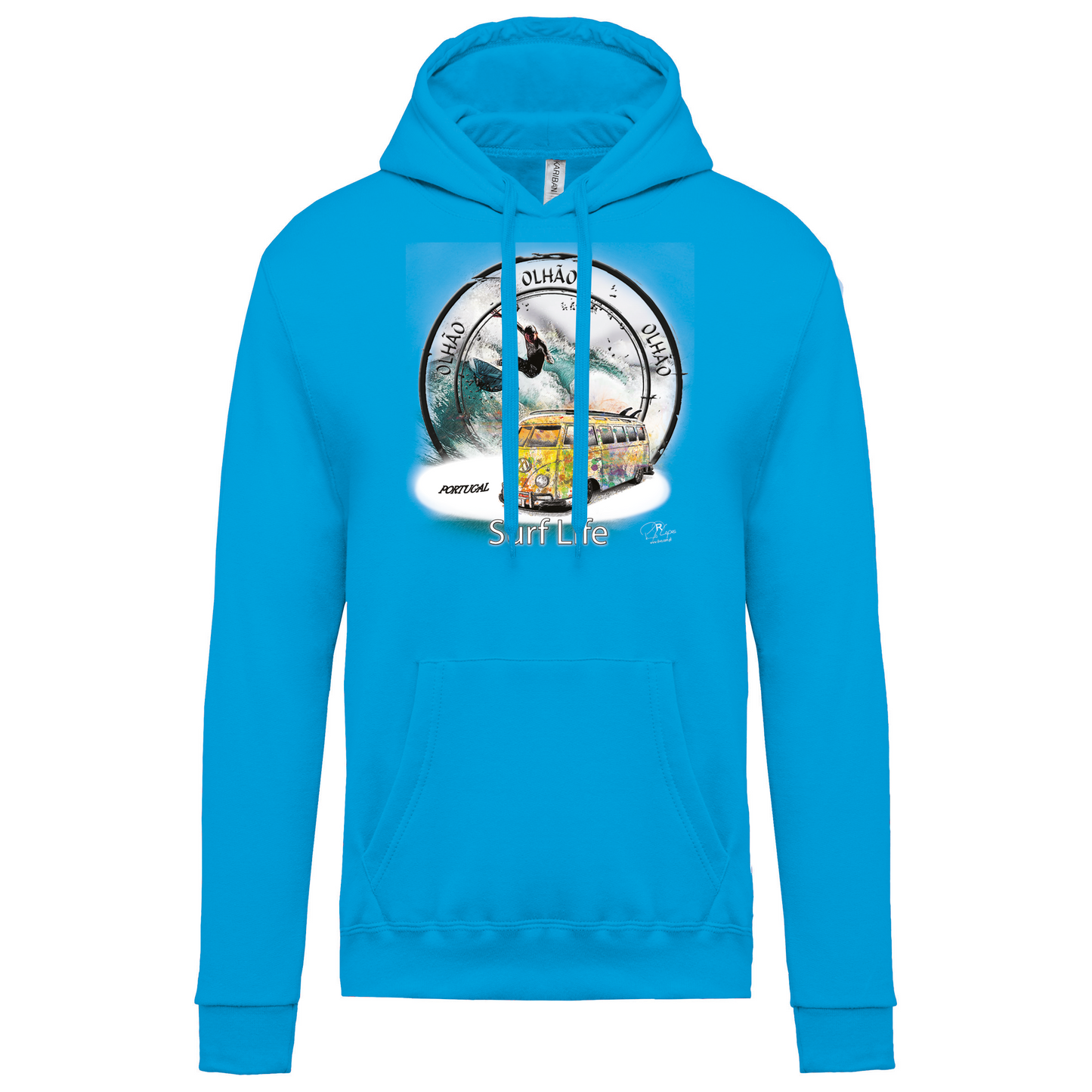 Sweatshirt Kariban com Capuz Surf Life Olhão