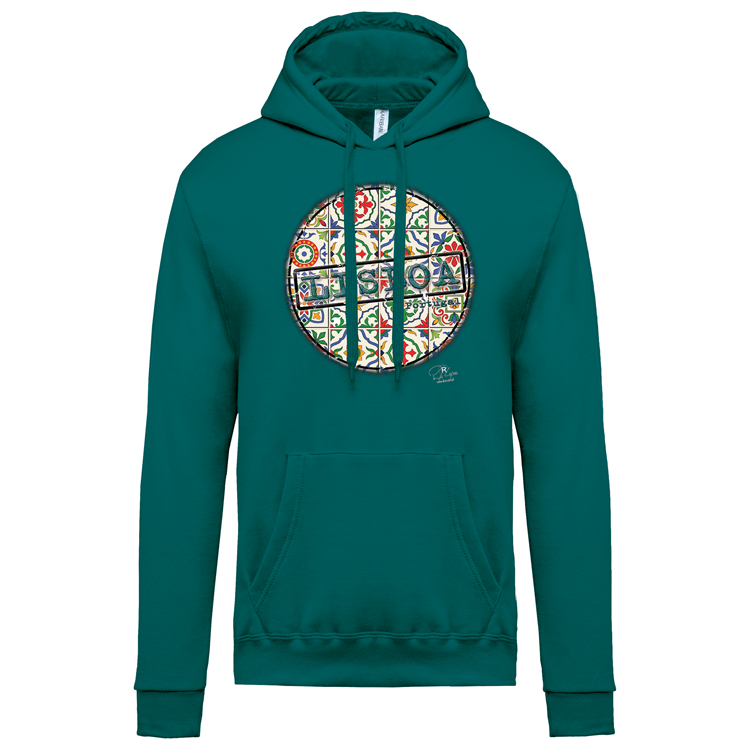 Sweatshirt Kariban com Capuz Pin Lisboa
