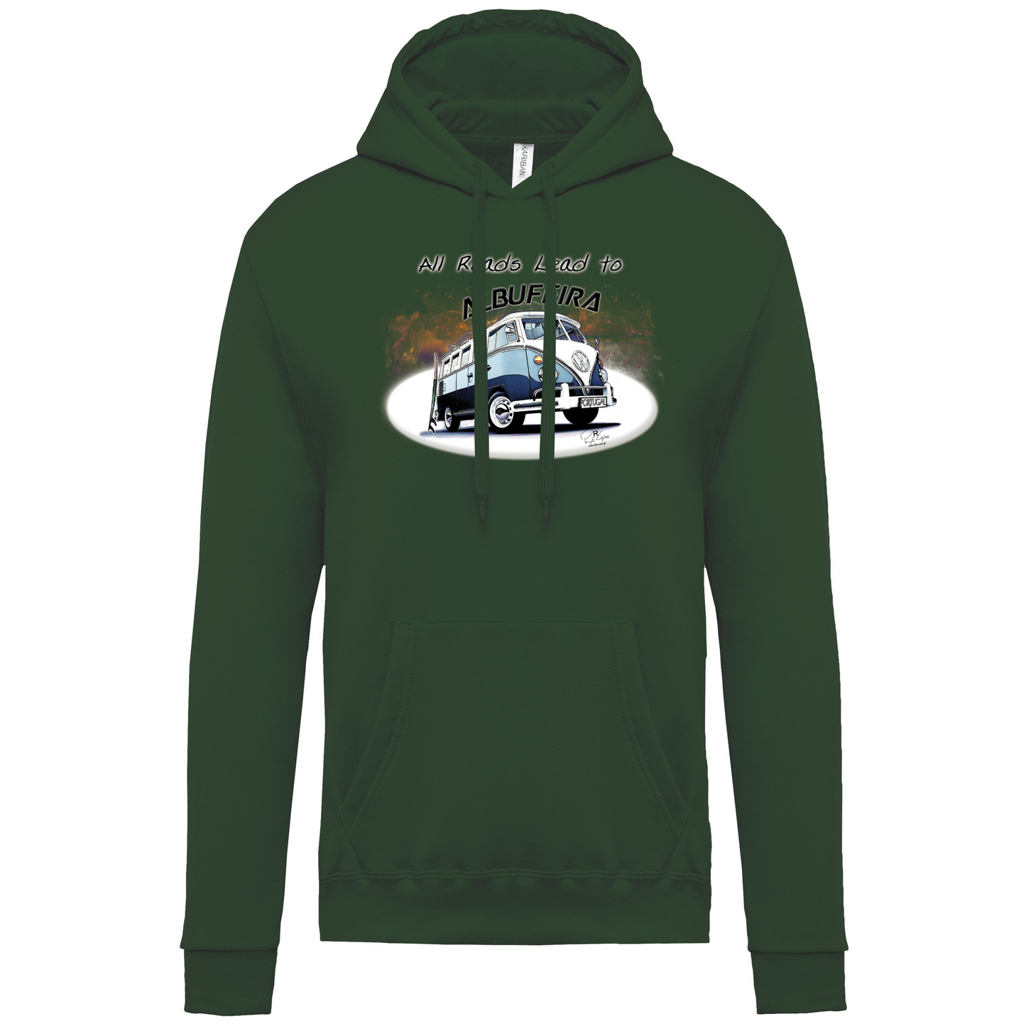 Sweatshirt Kariban com Capuz All Roads Lead to Albufeira