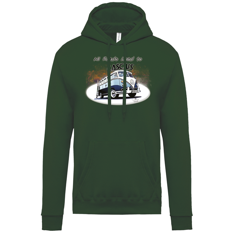 Sweatshirt Kariban com Capuz All Roads Lead to Cascais