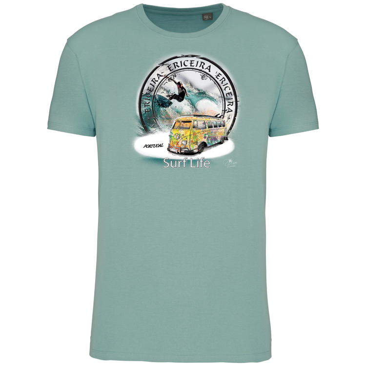 T-Shirt Algodão Biológico Surf Life Ericeira