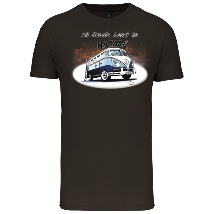 T-Shirt Algodão Biológico All Roads Lead to Nazaré