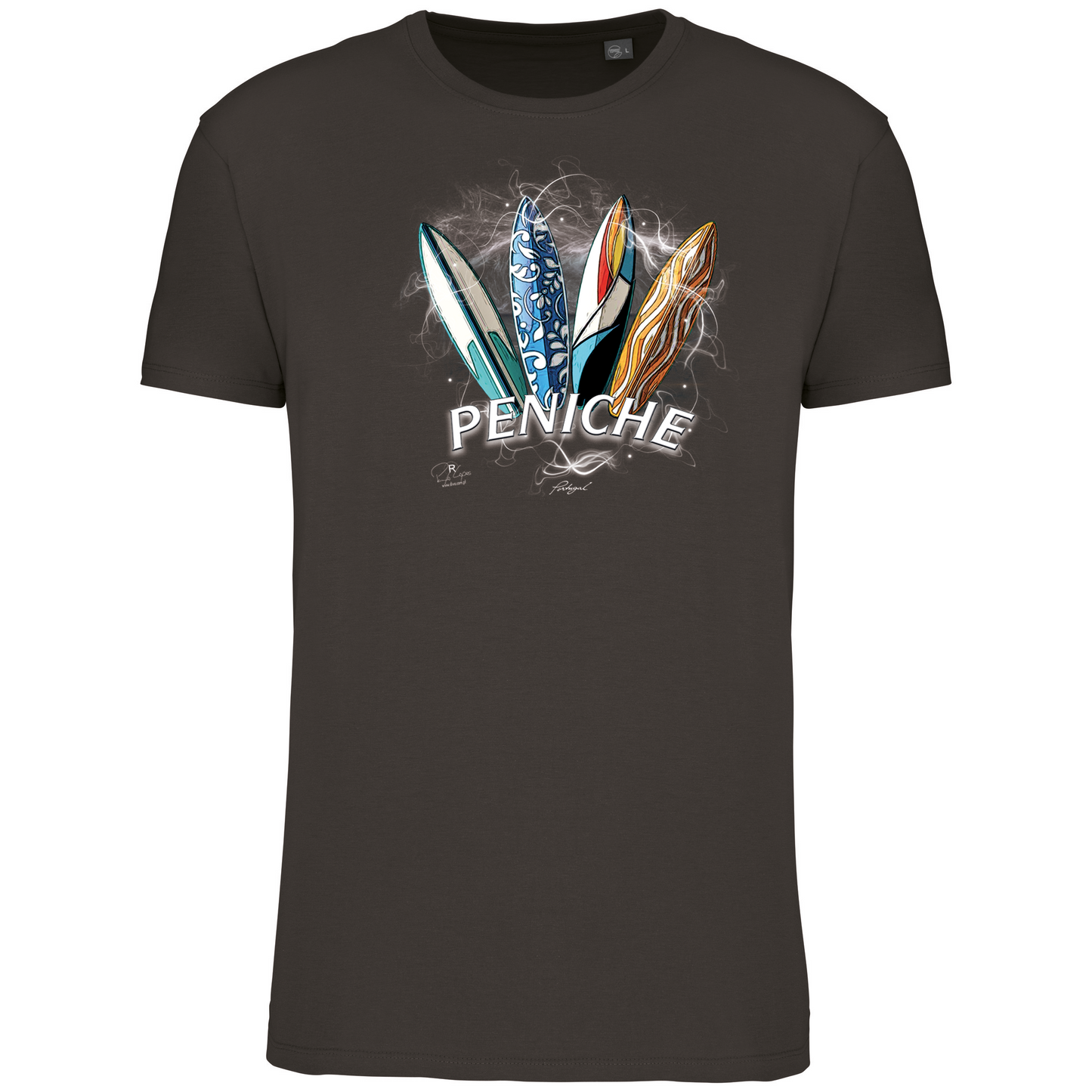 T-Shirt Algodão Biológico Surfboards Peniche