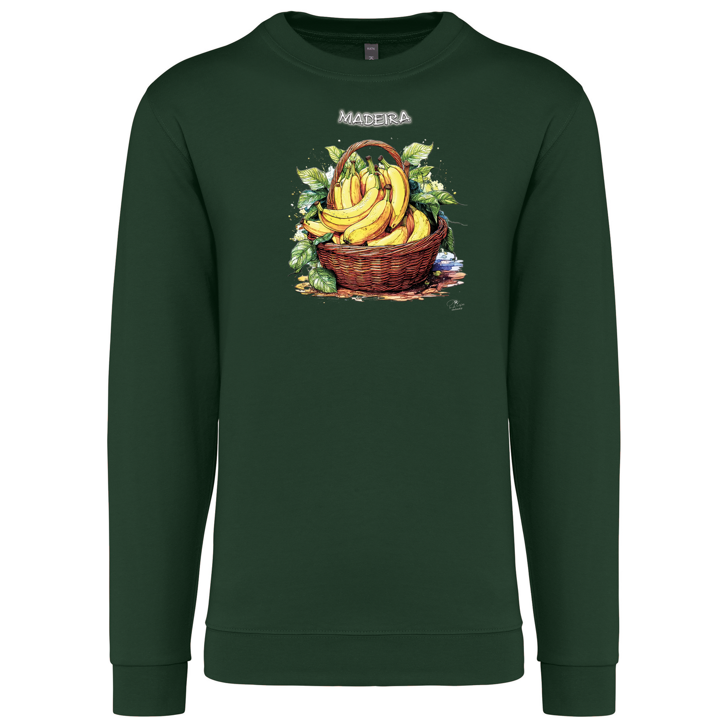Sweatshirt Kariban sem Capuz Cesto Bananas