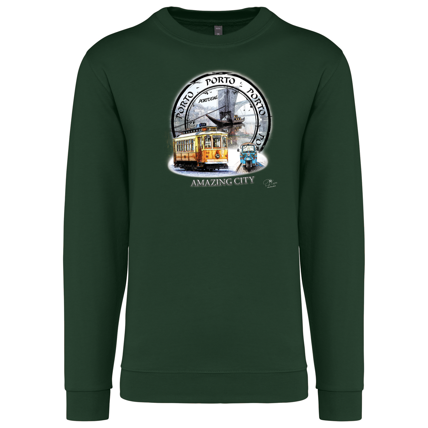 Sweatshirt Kariban sem Capuz Amazing City Porto