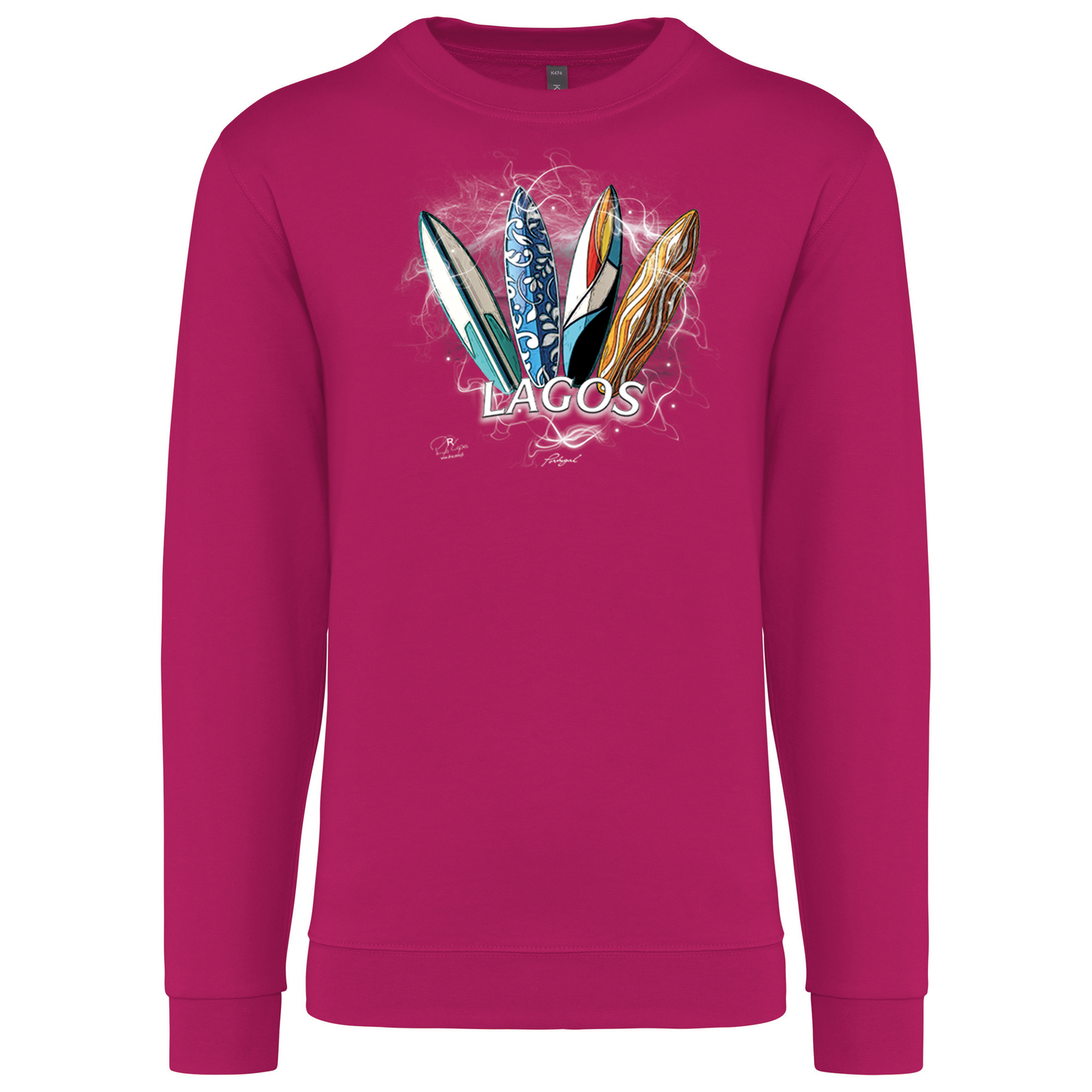 Sweatshirt Kariban sem Capuz Surfboards Lagos