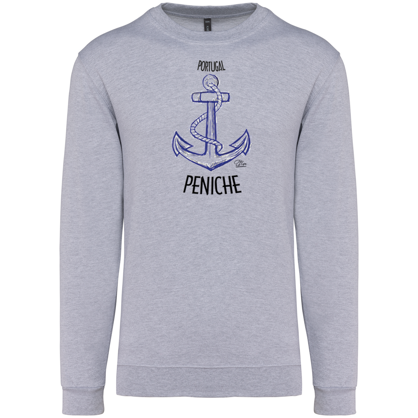 Sweatshirt Kariban sem Capuz Âncora Peniche