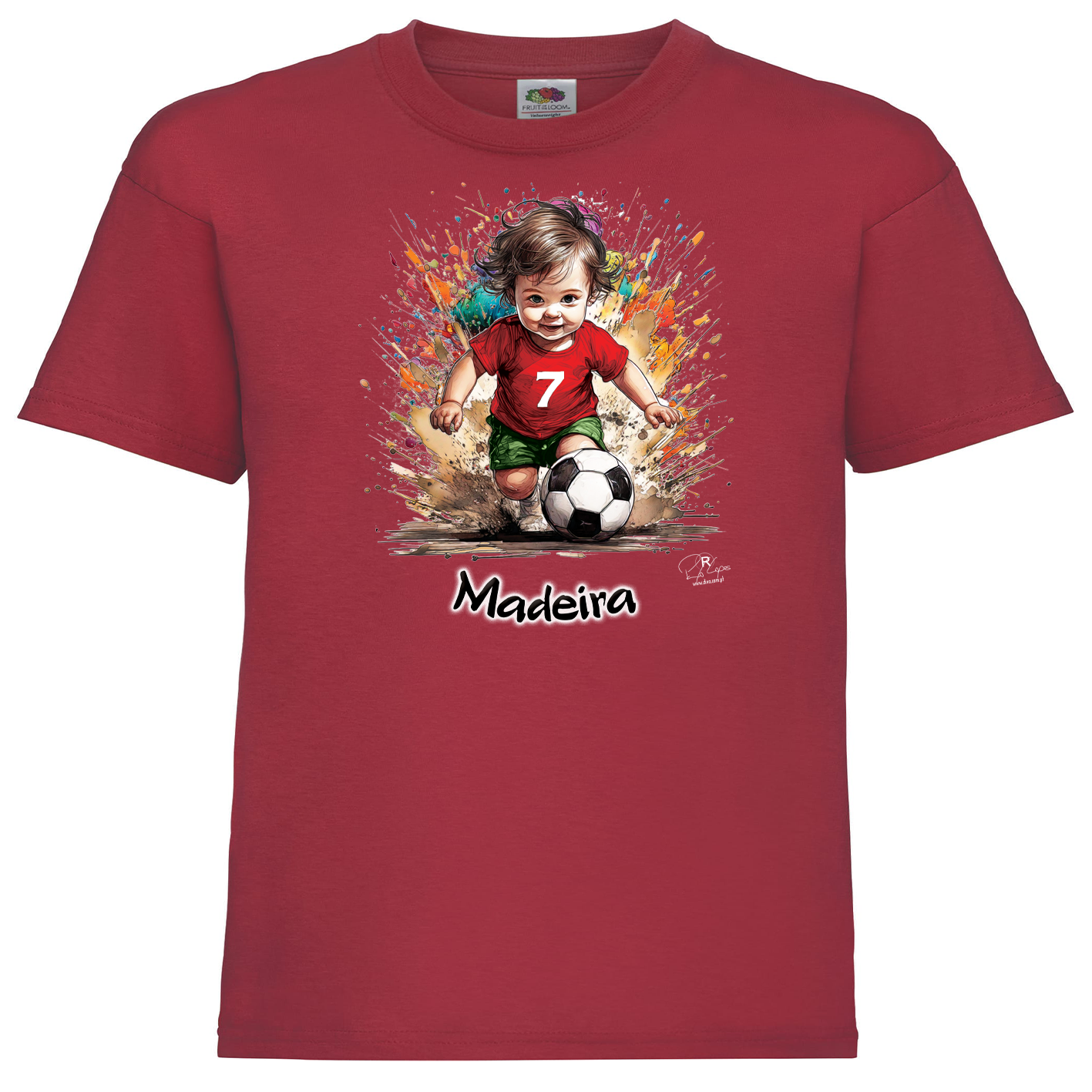 T-shirt Fruit of the Loom Kids 7 Madeira