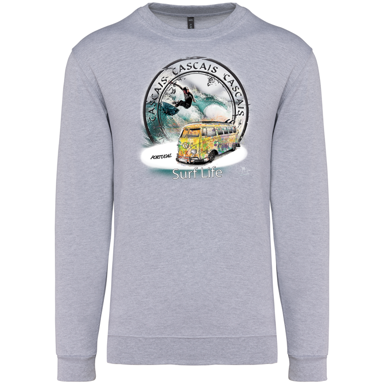 Sweatshirt Kariban sem Capuz Surf Life Cascais