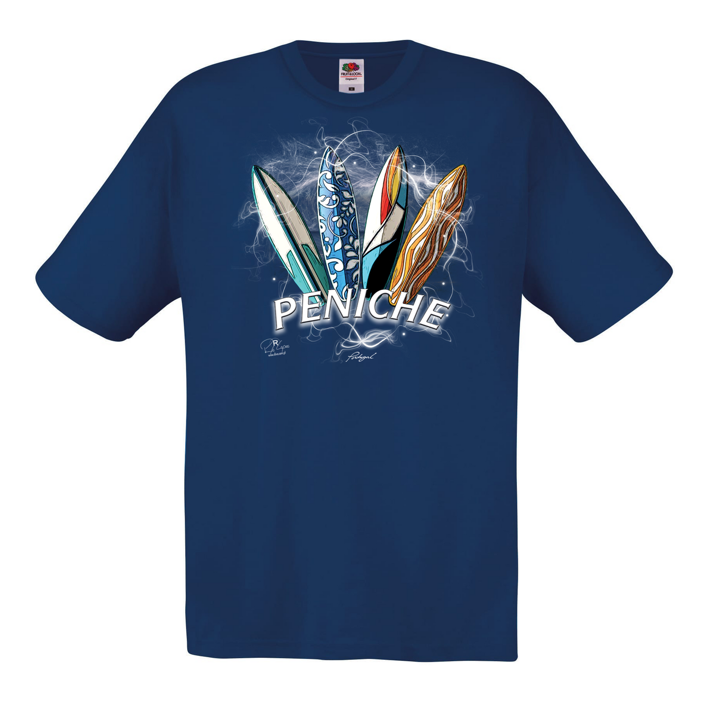 T-shirt Fruit of the Loom, Original 145g, Surfboards Peniche