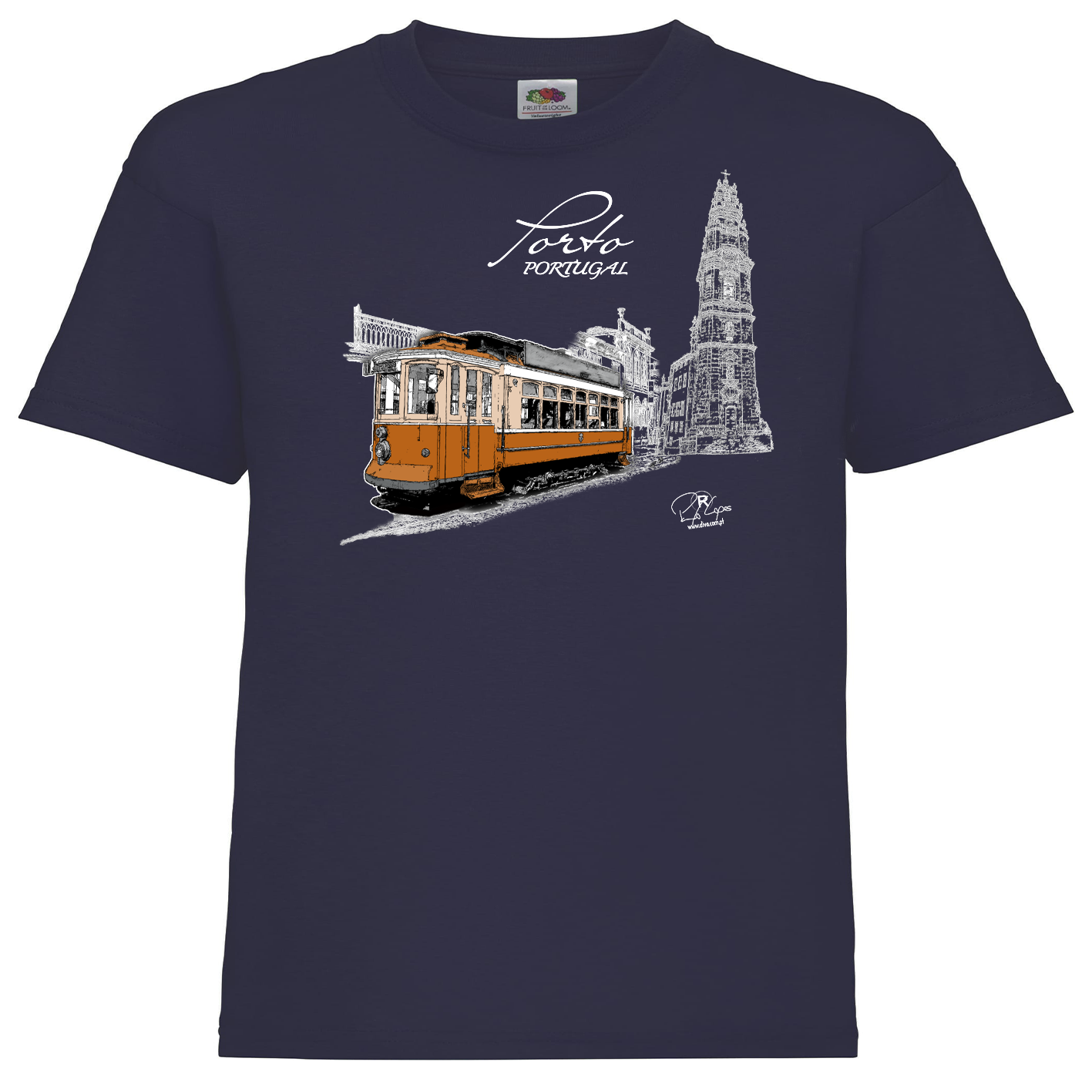 T-shirt Fruit of the Loom Kids Clérigos