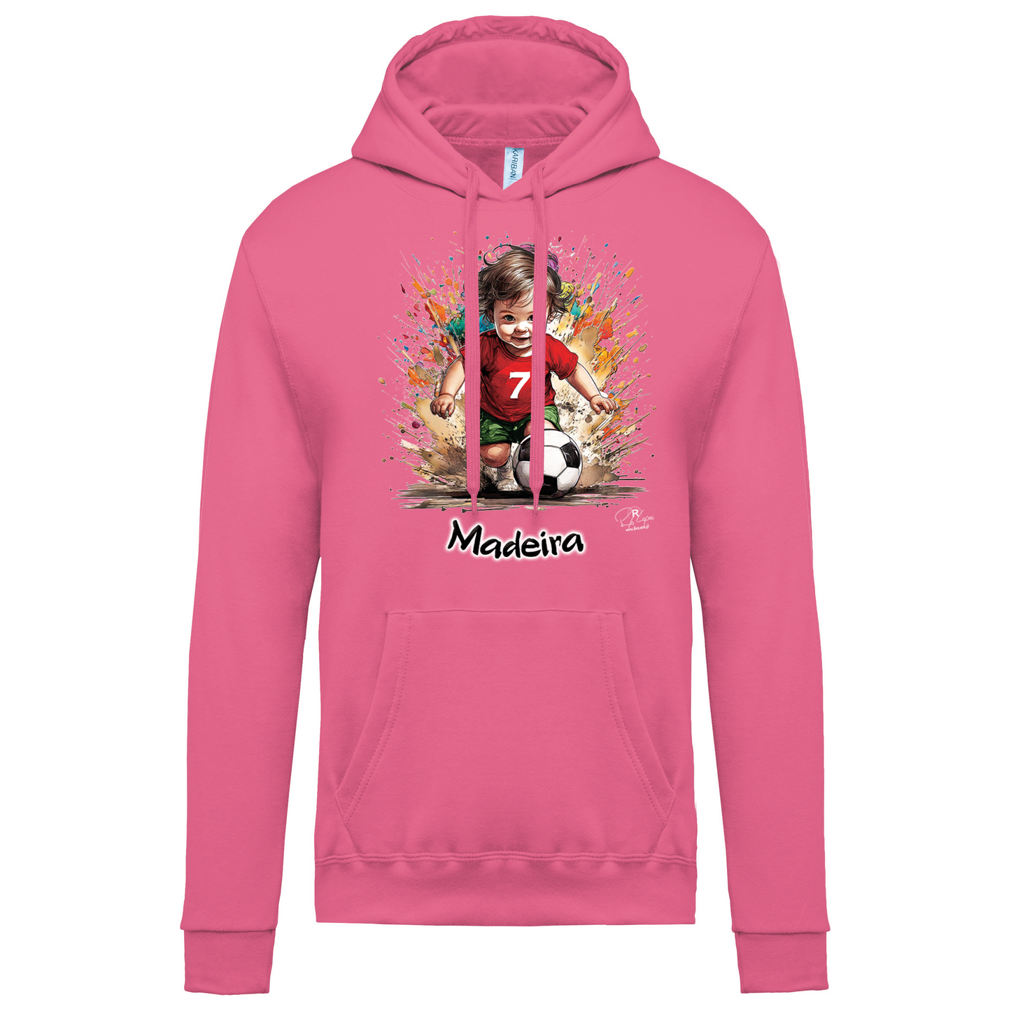 Sweatshirt Kariban com Capuz 7 Madeira