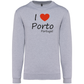Sweatshirt Kariban sem Capuz I Love Porto