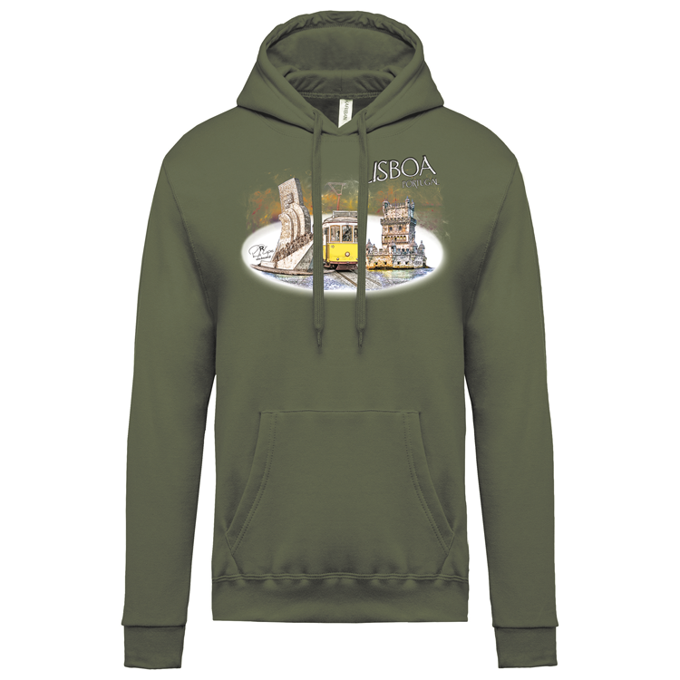 Sweatshirt Kariban com Capuz Monumentos Belém