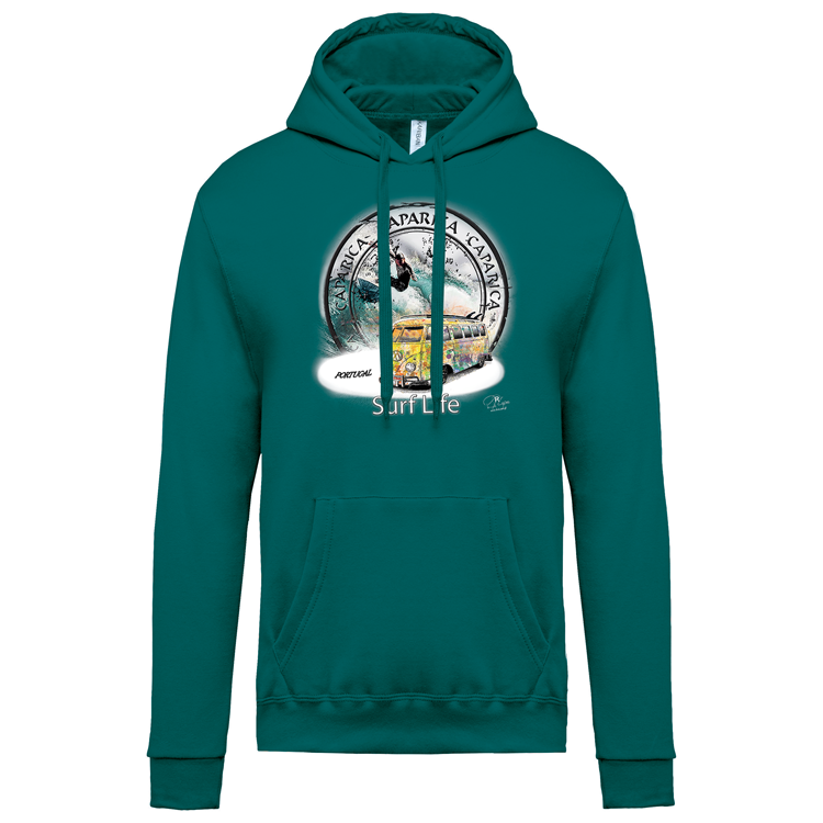 Sweatshirt Kariban com Capuz Surf Life Caparica