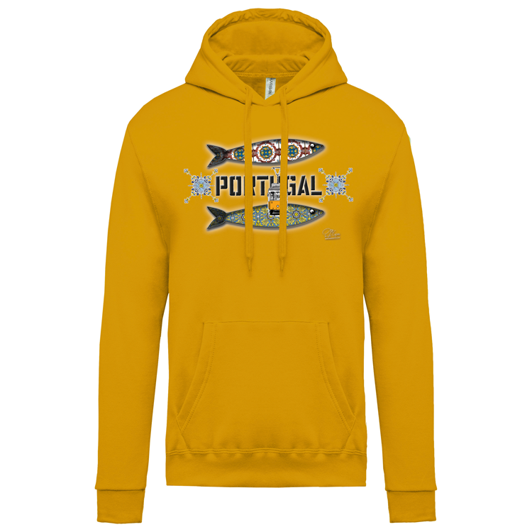 Sweatshirt Kariban com Capuz Duas Sardinhas Coimbra