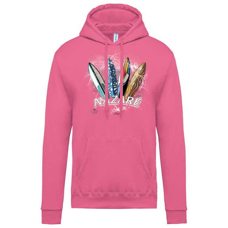 Sweatshirt Kariban com Capuz Surfboards Nazaré