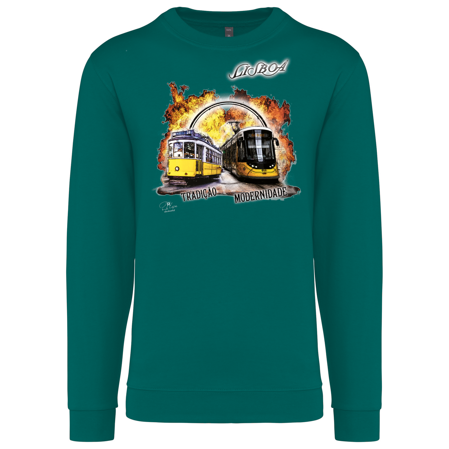 Sweatshirt Kariban sem Capuz Tradição e Modernidade