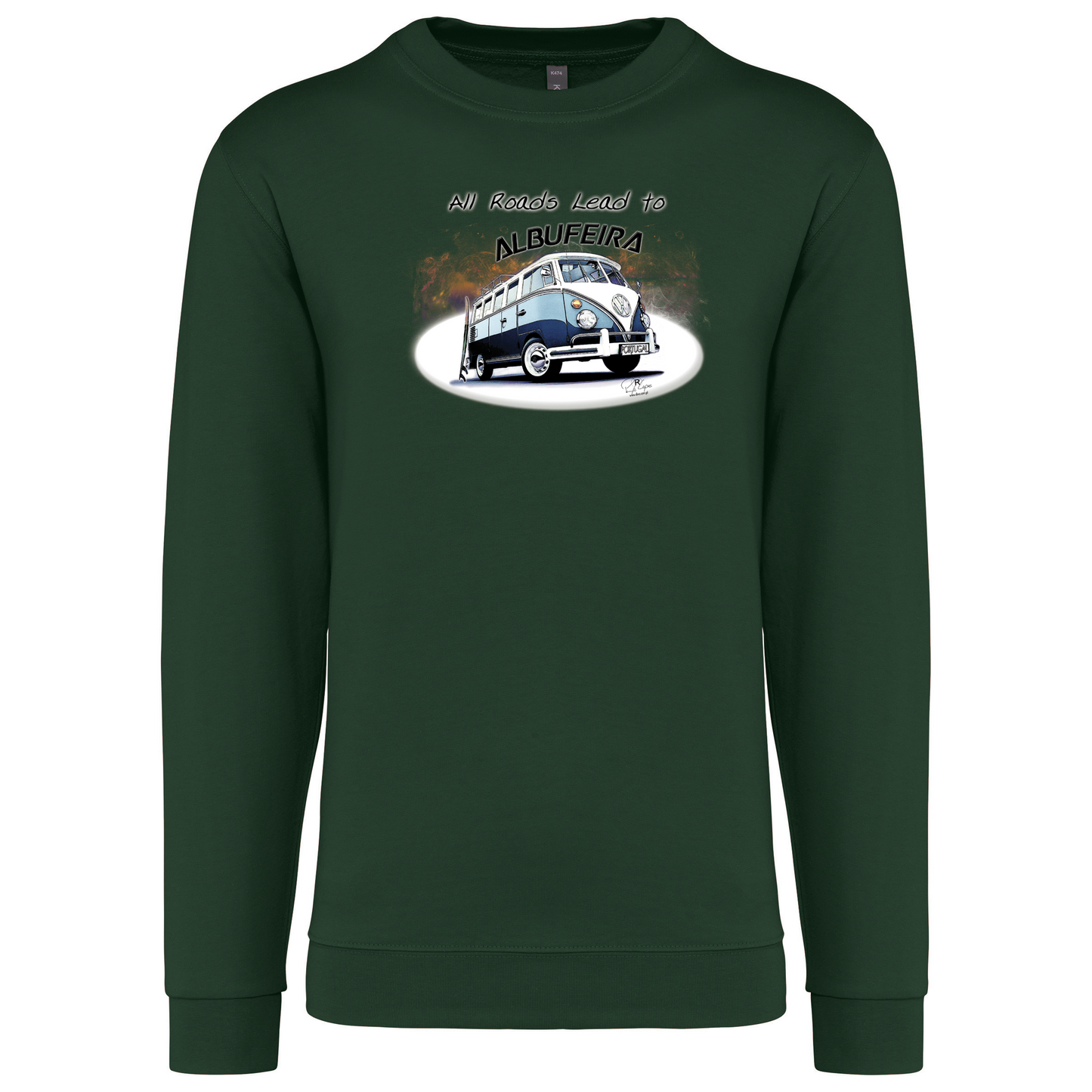 Sweatshirt Kariban sem Capuz All Roads Lead to Albufeira