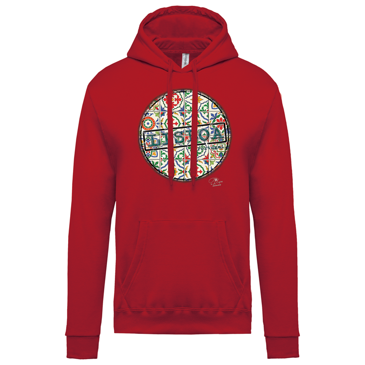 Sweatshirt Kariban com Capuz Pin Lisboa