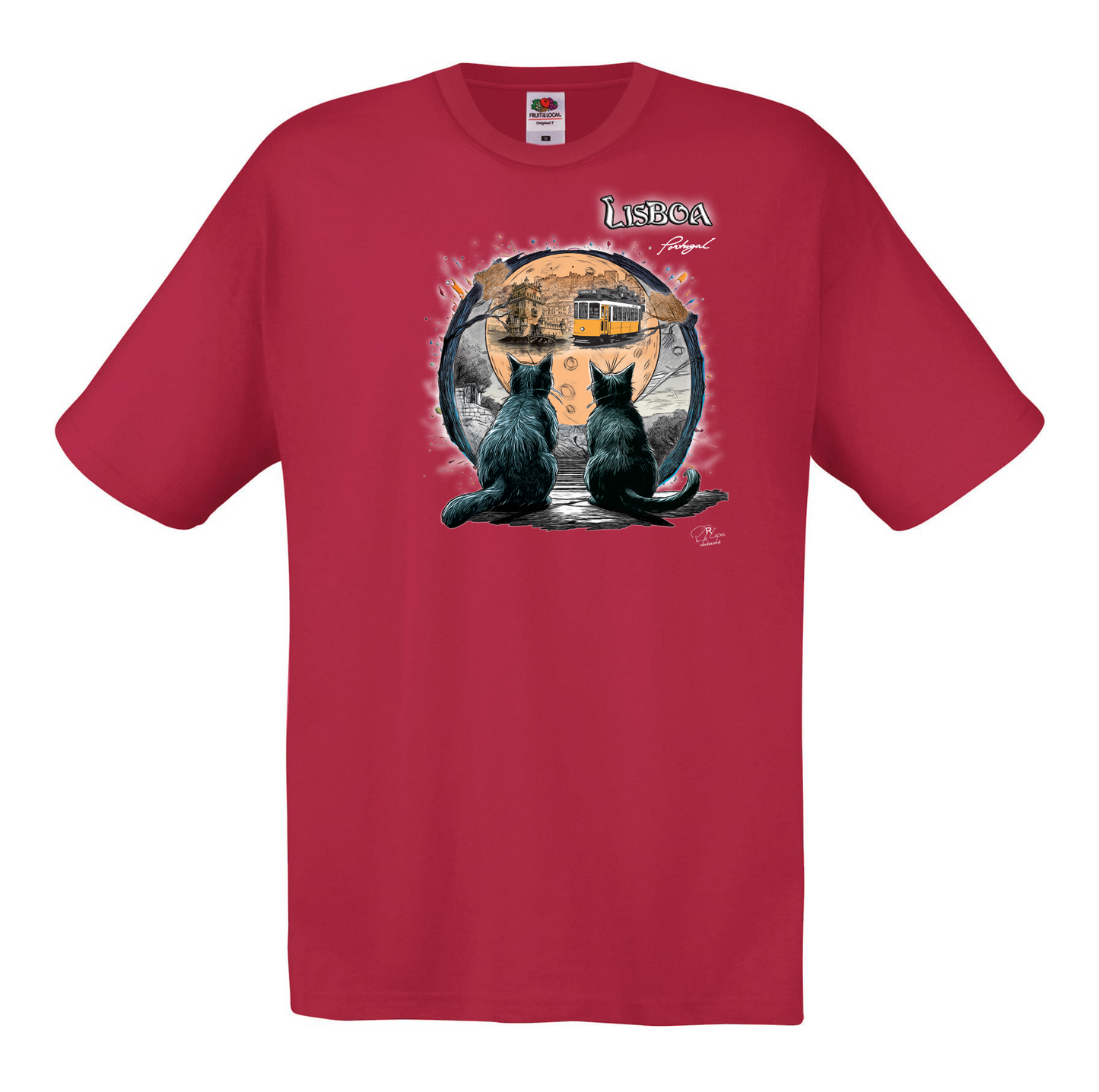T-shirt Fruit of the Loom, Original 145g, Luar Lisboa